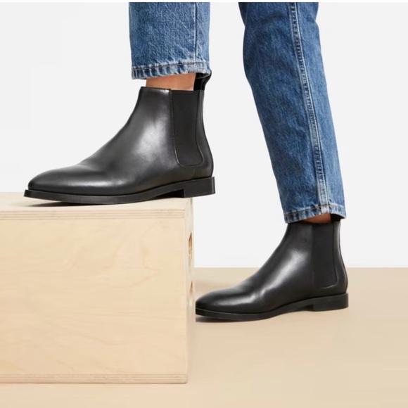 Everlane Chelsea boot made in Italian black leather sold out - Picture 5 of 12
